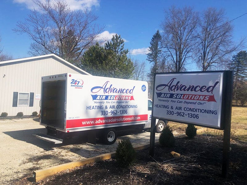 Advanced Air Solutions Storefront and sign
